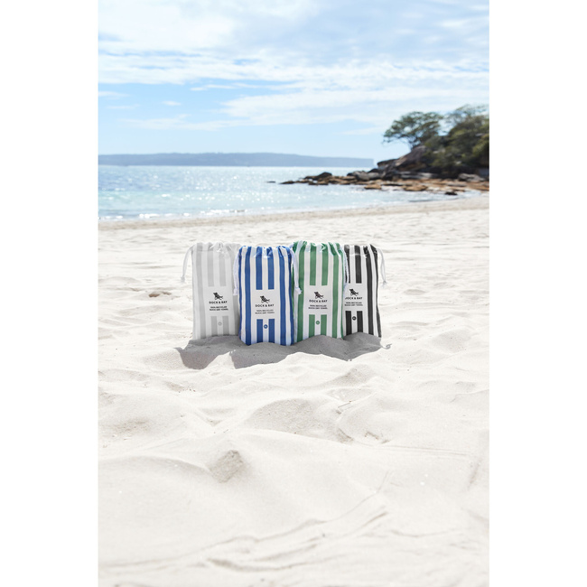 ręczniki plażowe szybkoschnące do plaży Bondi Blue L 160x90cm - Dock & Bay