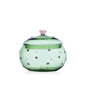 Szklane pudełka z pokrywką Green Cactus Pink Flower - Ichendorf Milano