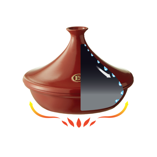 Tagine 1,8 L - Czerwony - Emile Henry