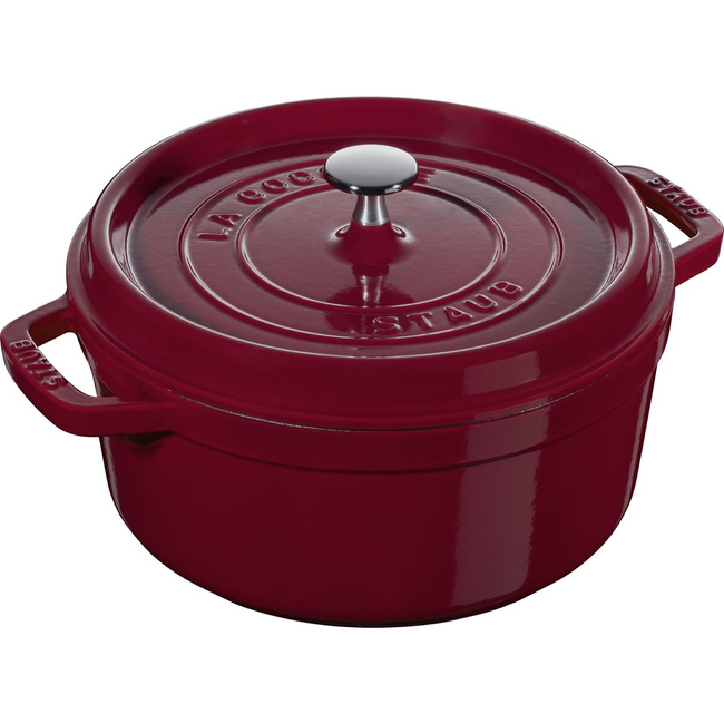 Staub La Cocotte garnek żeliwny okrągły 3.85 ltr, bordeaux
