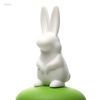 Pojemnik do lodów na patyku Qualy Bunny, biało-zielony króliczek