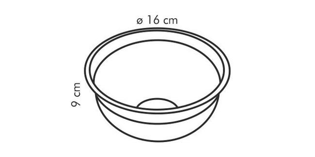 Miska stalowa Delicia 16 cm, 1.5l - Tescoma