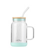 Słoik Ze Słomką 600 Ml Miętowy Fuori 29859 - Vialli Design