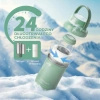 Przenośna chłodziarka do mleka matki Momcozy CM01, 650 ml, zielona