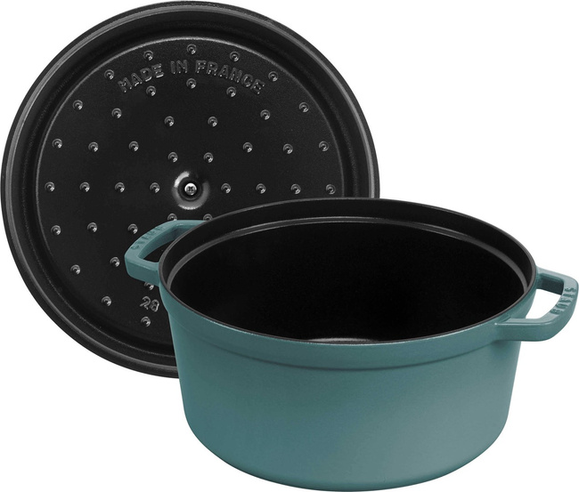 La Cocotte Garnek Żeliwny Okrągły 6.7 Ltr, Eukaliptusowy - Staub