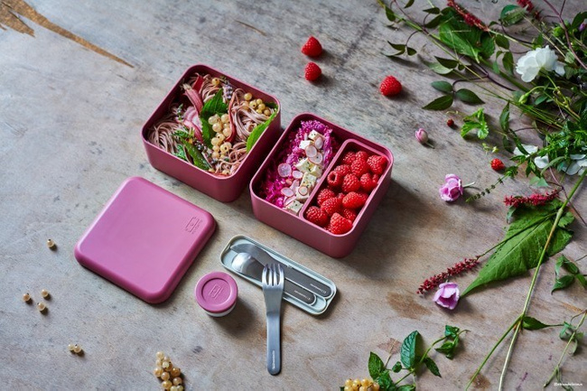 Lunchbox Bento Square Fr, Pink Blush - Monbento