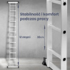 Extralink drabina przegubowa LAD3X4MP 3X4, 3,55 M (+platforma)
