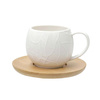 Intavola Zestaw 6 Filiżanek do Kawy ze Spodkami Porcelana 90 ml La Porcellana Bianca