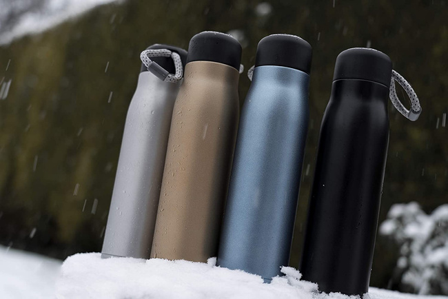 Butelka termiczna matowa brązowa - Grunwerg