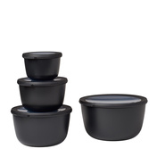 Zestaw 4 Misek Cirqula Okrągła 500 1000 2000 3000 Black 106233041100