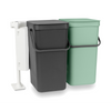 Kosz szafkowy Sort&Go 2x16l Jade Green/ Grey - Brabantia