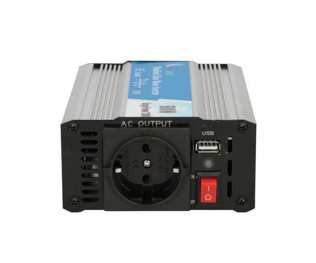Przetwornica napięcia Extralink OPIM-600W, 12 V na 230 V, USB-A i USB-C
