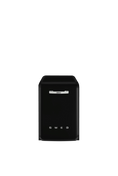 Smeg - Zmywarka do naczyń, 60 cm, 50s, czarny 50'S STYLE LVFABBL3 Czarny (chromowany uchwyt)