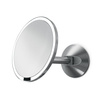 Lustro z czujnikiem sensor do montażu na ścianie - szczotkowana stal - Simplehuman