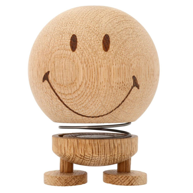Figurka Hoptimist Smiley M Raw Oak z dębu FSC, 9,5 cm