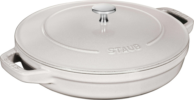 Zestaw 2 naczyń + pokrywka 24 cm Truflowy - Staub