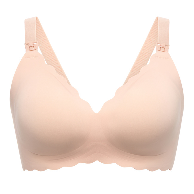 Biustonosz do karmienia Momcozy YN46 Seamless Support Floral, beżowy, rozmiar S