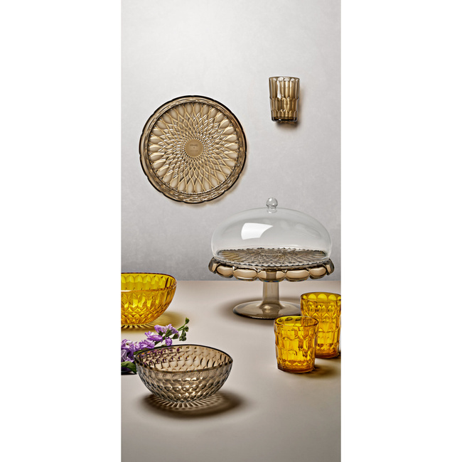 Wysoka szklanka Guzzini 400 ml Żółta Wzór 3