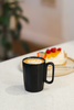 Dwa kubki ceramiczne z uszkiem 250 ml Fuori czarne 30022 - Vialli Design