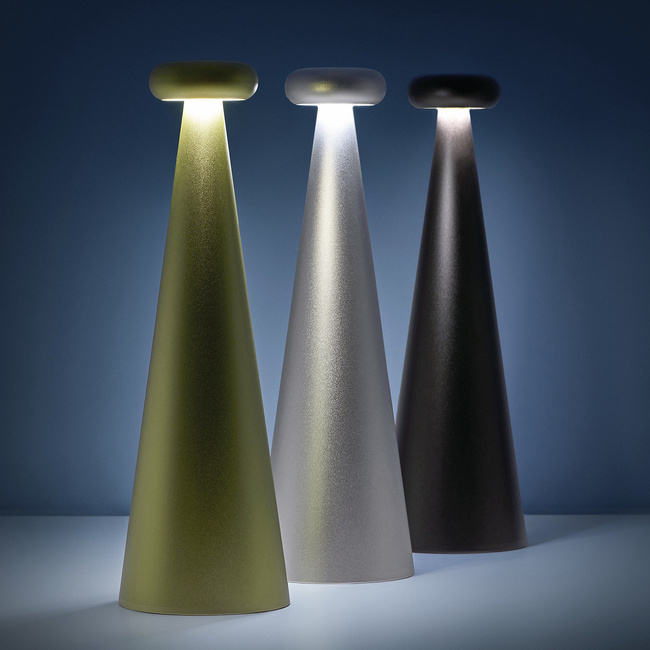 Lampa stołowa, Brązowa Bedin - Alessi
