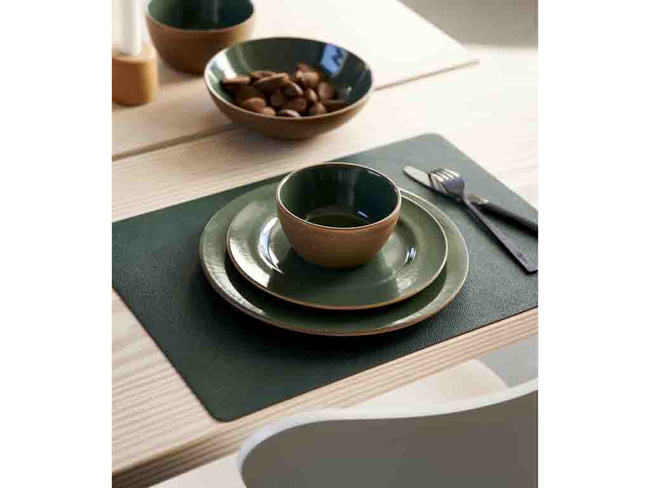 Podkładki pod talerze 46x33cm 4szt. drewniany/tytanowy Bitz 5722000242871