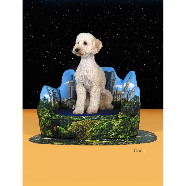 Legowisko dla psa New York z matą 70 x 50 cm szare United Pets