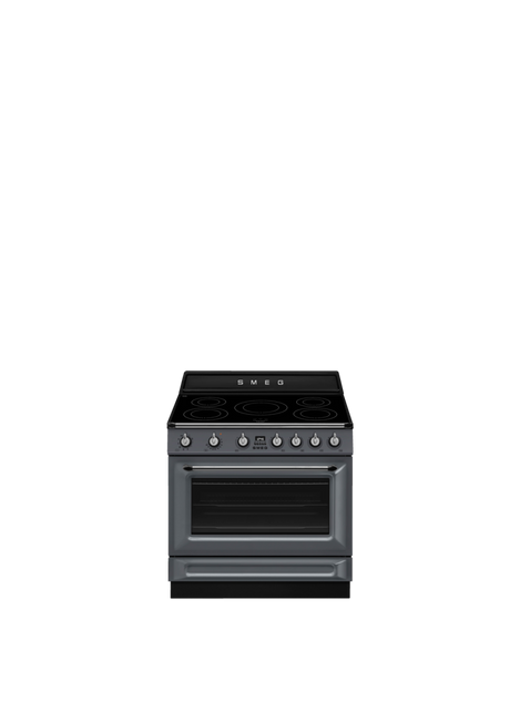 Smeg - Kuchnia wolnostojąca z płytą indukcyjną Victoria Tr90ImGr Niebieskoszary.