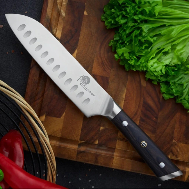 Dellinger German Black Samurai Nóż Santoku 18 Cm