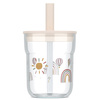 Szklanka Dziecięca Ze Słomką Mio 250ml Sunshine & Rainbow Mepal