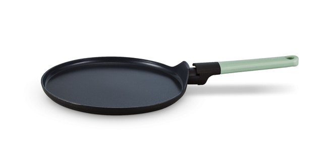 Patelnia do naleśników Brabantia Tasty+ 25 cm, Jade Green, z powłoką ceramiczną