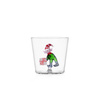 Szklanka Ichendorf Milano Christmas Tales z zielonym elfem i prezentem, 300 ml