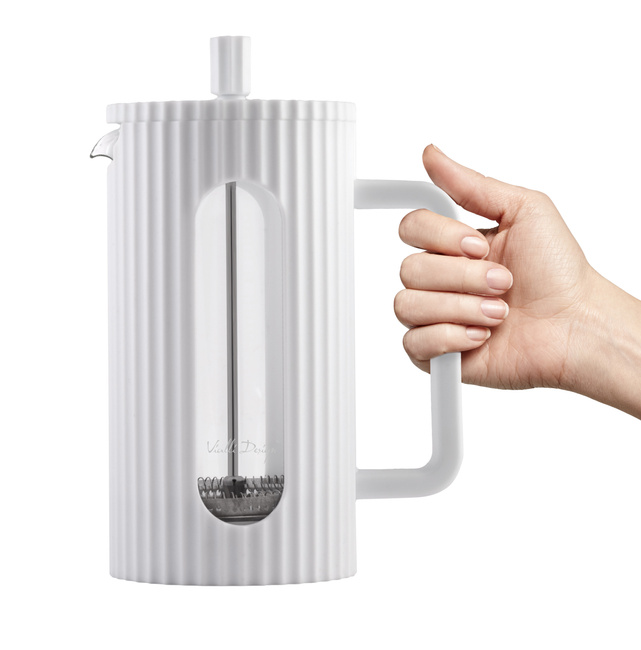 Zaparzacz Do Kawy I Herbaty 1000 Ml Livio Biały 0718 - Vialli Design