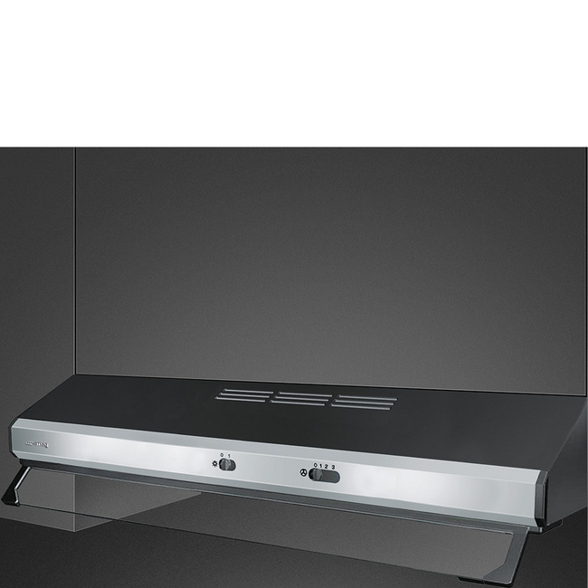 Smeg - Okap kuchenny, 90 cm KSEC91XE3 UNIVERSAL - czarny