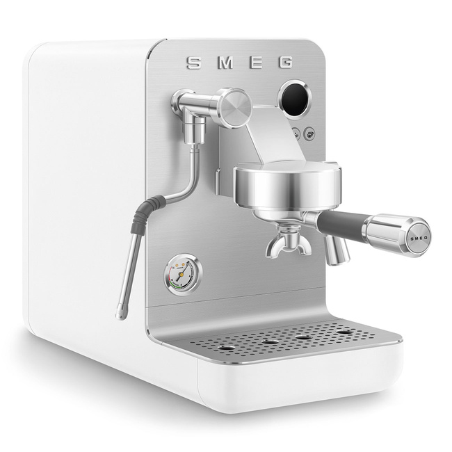 Smeg - Ekspres do kawy, Kolbowy ekspresy do kawy, Kolbowe, Minipro Emc02whmeu Biały (Mat)