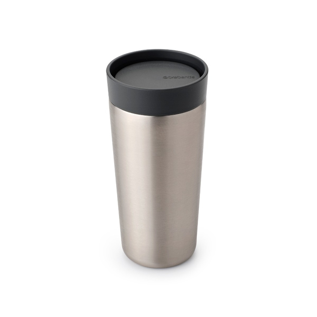 Kubek termiczny Brabantia Make & Take 360 ml, stalowy, Dark Grey