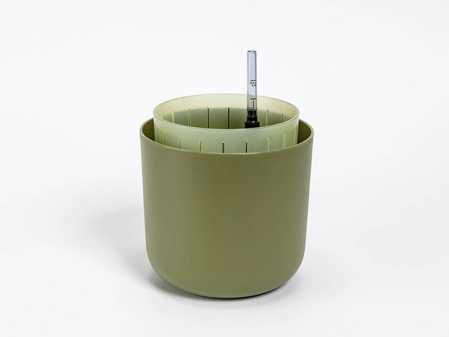 Plastia Tolita Air Donica Samonawadniająca Okrągła 16 Cm - Zielony