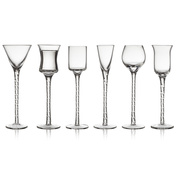 Kieliszki do wódki Aquavit Rom transparentne - Lyngby Glas