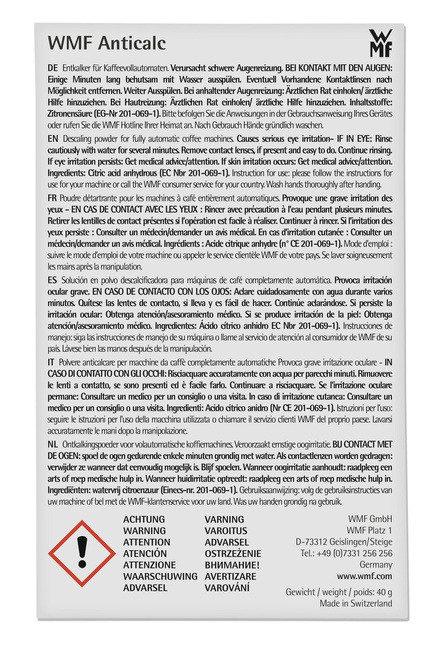 Zestaw do odkamieniania ekspresów automat - Wmf electro