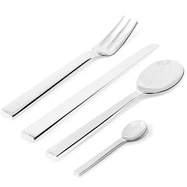 Zestaw sztućców Alessi Santiago DC05S24 dla 6 osób, 24 elementy, polerowane