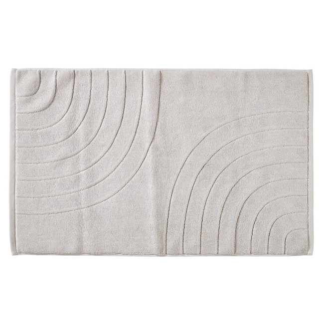 Mata łazienkowa Zone Denmark Time 80 x 50 cm, bawełniana, Soft Grey