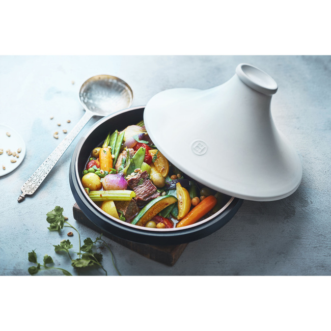 Tagine indukcja 26cm 2l - czarny - Emile Henry