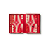 Backgammon Printworks Art of Backgammon, czerwono-kremowy, dla 2 graczy