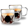 Filiżanki do espresso 120 ml ze złotym rantem Geo Gold - Vialli Design
