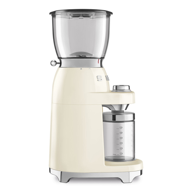 Smeg - Elektryczny Młynek Do Kawy, Kremowy 50's Style Cgf11Creu Kremowy