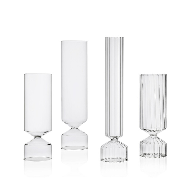 Wazon szklany Ichendorf Milano Bouquet Vasi Optic, 40 cm