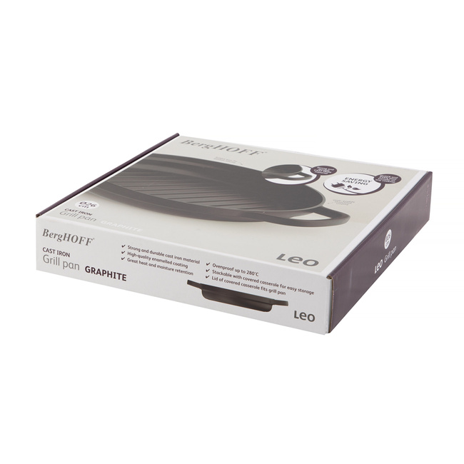 Żeliwna patelnia grillowa graphite 26 cm - Berghoff