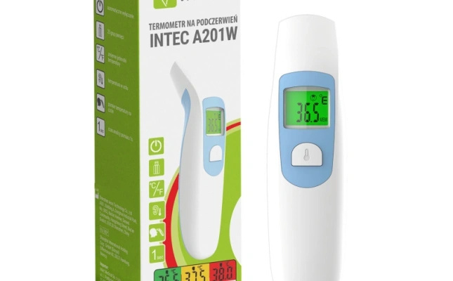 Intec A201W – Bezdotykowy termometr medyczny 3w1 (Czoło, Ucho, Otoczenie)