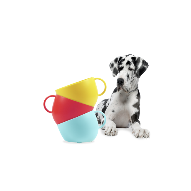 Miska dla psa Cup 2500 ml niebieska United Pets