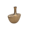 Wazon ceramiczny Rituali Domestici Seistortotu, złoty, 19 x 19 x 23,5 cm