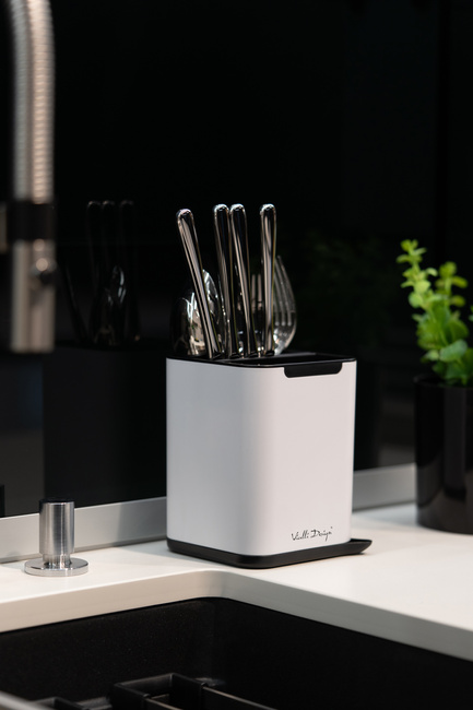 Ociekacz Na Sztućce Livio Duo Biały 8289 - Vialli Design
